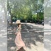 Madofit 마두/Amants 사쿠라지마의 사랑_우아한 실크·양모 소재 끈 장식 상의/주름 장식이 돋보이는 플레어 스커트